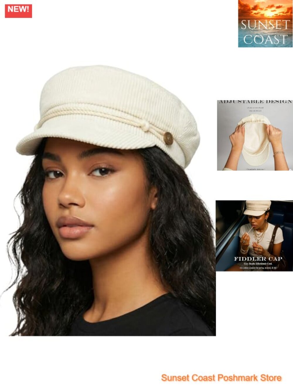 Cotton Newsboy Cap Greek Fisherman Adjustable One Size
